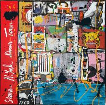 Tableau Basquiat, down town NYC : Artiste peintre Sophie Costa
