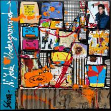 Tableau Basquiat, the KING ! : Artiste peintre Sophie Costa